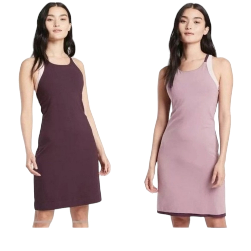 Athleta Havana Purple Reversible Dress XL